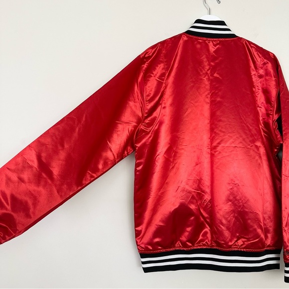 Timberland x Mitchell & Ness Satin Red Track Jacket - Picture 10 of 12